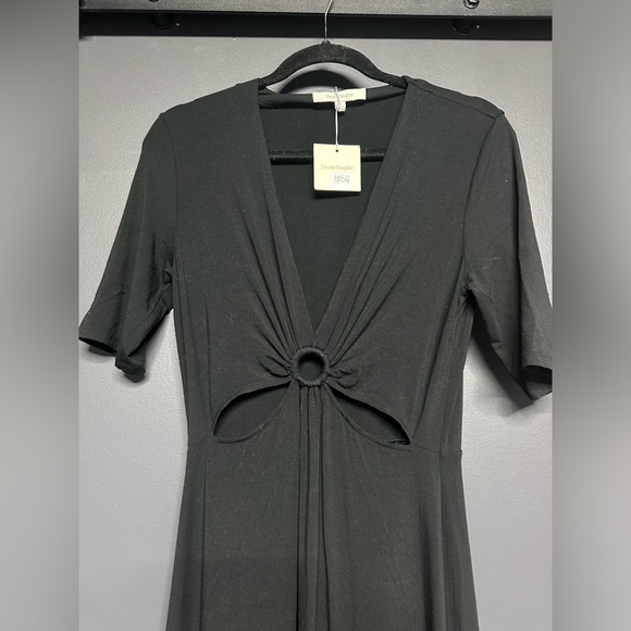 NWT Favorite Daughter The Center of Attention Dress Black M Cut Out Maxi - Picture 5 of 7